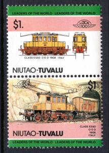 Tuvalu Niutao 19 Trains MNH VF