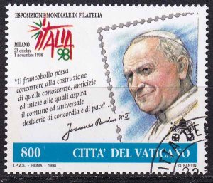 1998 - VATICAN - Scott #1085 - used