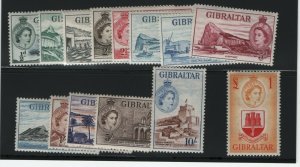 Gibraltar #132 - #145 Very Fine Never Hinged Set