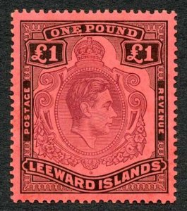 Leeward Is SG114 One Pound Brown purple and black on red M/M Cat 400 pounds