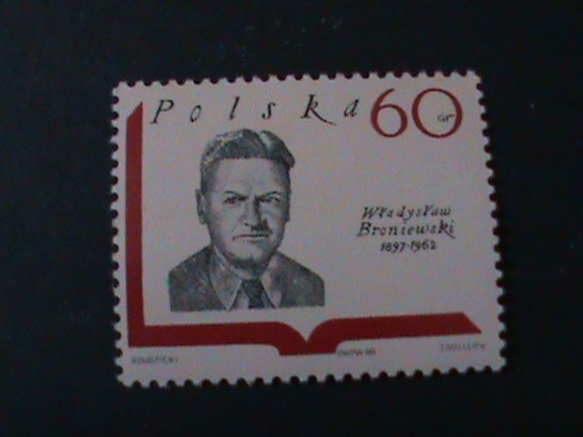 ​POLAND-SC#1712 FAMOUS POLISH WRITERS-WLADYSLAW BRONIEWSKI-MNH-VF LAST ONE