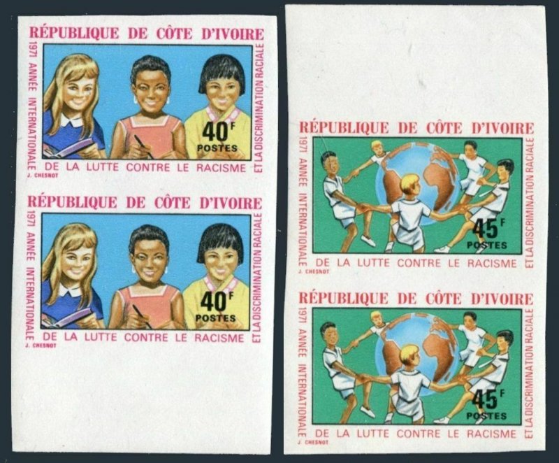 Ivory Coast 319-320 imperf pairs,MNH.Michel 389-390. IYARD-1971.