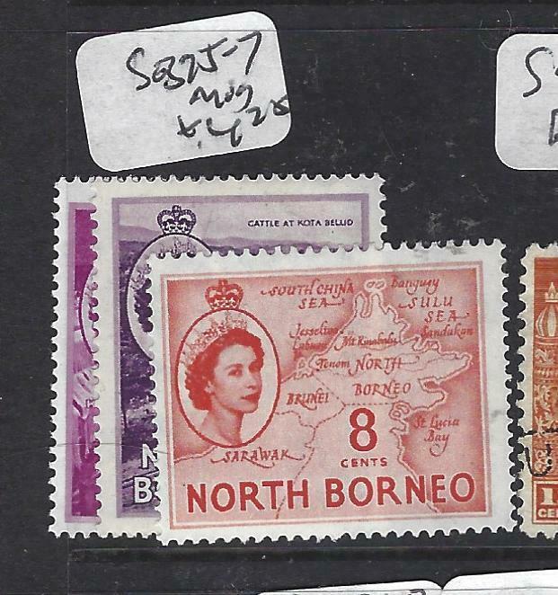 NORTH BORNEO   (P2704B)  QEII  4C-8C  SG 375-7   MOG