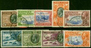 Cayman Islands 1935 Set of 9 to 1s SG96-104 V.F.U