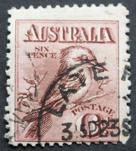 Australia 1914 Six Pence Kookaburra SG 19 used