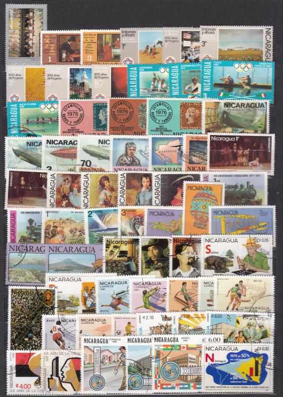 Nicaragua - 650+ different stamp collection