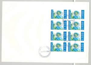 Tanzania 1986 Queen Mother Silver o/p 4v Imperf M/S of 8 on 4 FDC