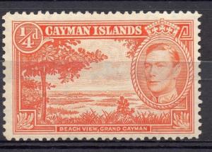 Cayman Islands 1938 GVI Early Issue Fine Mint Hinged 1/4d. 082816