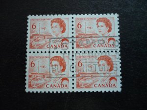 Stamps - Canada - Scott# 459 - Used Block of 4 Stamps