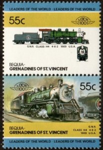 Bequia 18 - Mint-NH - 55c 1909 Class H4, USA (1984) (cv $1.20)