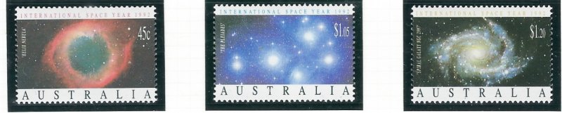 Australia 1258-60 MNH 1992 Int'l Space Year (ap7334)