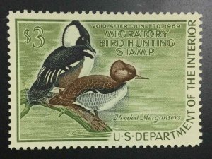 MOMEN: US STAMPS #RW35 DUCK MINT OG NH XF JUMBO LOT #75693*