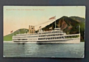 1912 Cairo New York SS Robert Fulton Day Line Steamer Hudson River Cover