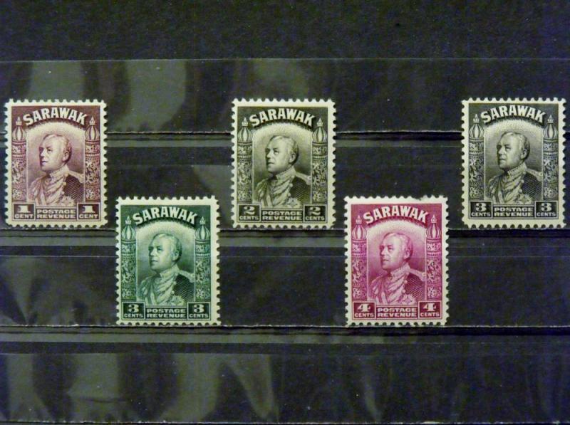 2771   Sarawak   MH, VF   # 109, 111, 112, 113, 114         C.V. $ 17.90