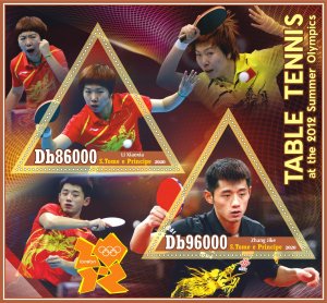 Stamps.Sports. Table Tennis 2020 year, 1+1 sheets  perforated  NEW