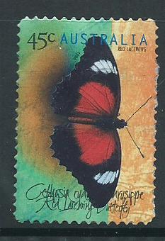 Australia SG 1815 perf 11½  used  Self Adhesive see details butterflies