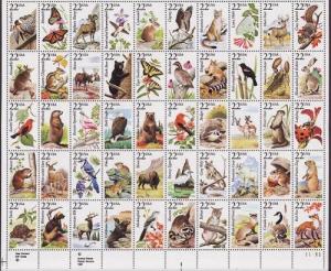 US Stamp #2286-2335 MNH No. Amer. Wildlife Full Sheet of 50