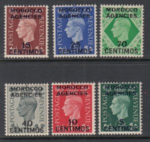 Great Britain Offices in Morocco 83-88 MNH VF