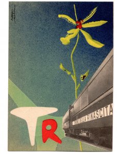 Rebirth Train - The official postcard designed by Dardo Battaglini