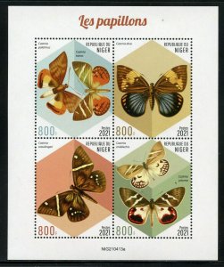 NIGER 2021 BUTTERFLIES SHEET MINT NEVER HINGED