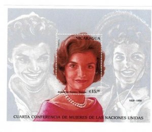 Nicaragua 1996  - Famous People - Jackie Kennedy - Scott  2165 - S/S- MNH