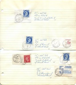 British Columbia S Town Cancel Lot of 47