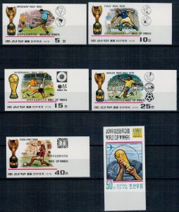 North Korea 1978 MNH Stamps Scott 1711-1716 Imp Sport Football Soccer
