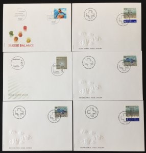 Switzerland 2004/2005 FDC Covers x 31 CP2594