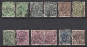 India - KGV small stamp lot