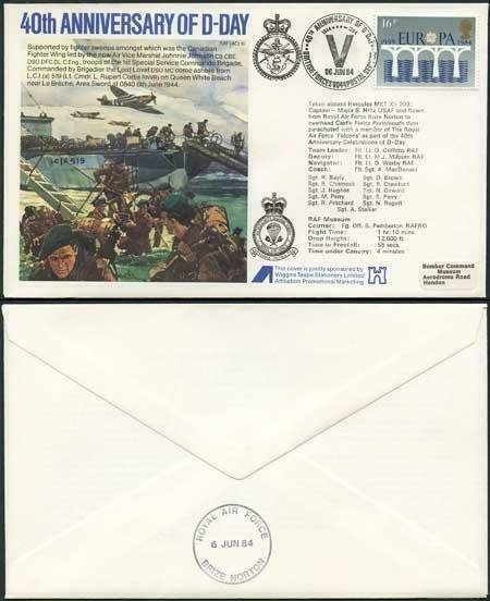 AC10aA 40th Ann of D-Day Election Standard Cover