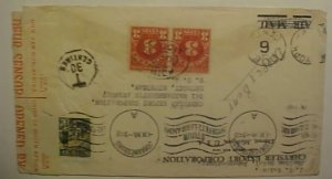 SOUTH AFRICA  US POSTAGE DUE TIED CENSOR 1940