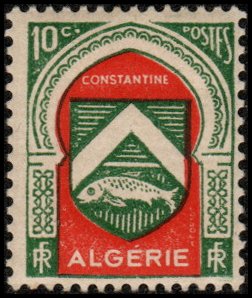 Algeria 210 - Mint-NH - 10c Arms of Constantine (1947)