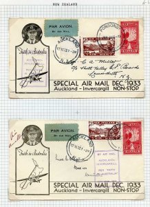 New Zealand 1933 Airmail covers