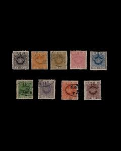 VINTAGE: ST THOME PRINC -PORT1869 SC 1,2(II)3,4(II),5,6(I),7-9, 25, 40,300 $44