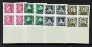 Costa Rica SC# RA3 - RA6 - Imperf Margin Blokcs of 4 - Mint Never Hinge - 051517