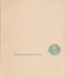 United States # UY6, Unsevered, never Folded, 1 Cent Reply Card, 1/2 Cat.