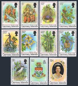 Cayman 452a-461a 1982,462 without year,MNH. QE II.Birds,Fish,Arms-Turtle.1982