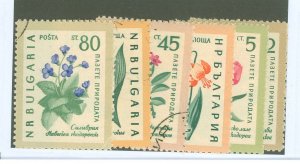 Bulgaria #1107-12 Used Single (Complete Set) (Flora) (Flowers)