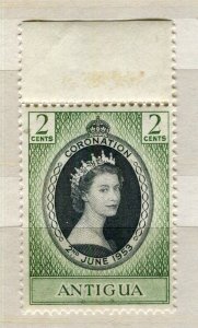 ANTIGUA; 1953 early QEII Coronation issue MINT MNH Marginal value