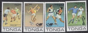 Tonga 631-37 MNH 1986 Sports (102)(ad5562)