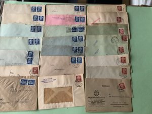 German Democratic Republic 22 postal stamps covers Ref A1680