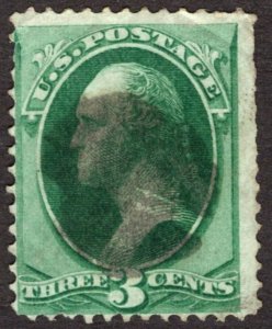 1870, US 3c, Washington, Used, Sc 147