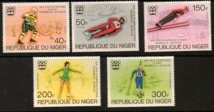 NIGER SG608/12 1976 WINTER OLYMPIC GAMES MNH