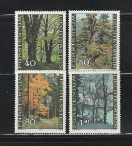 Liechtenstein 697-700 Set MNH Trees (A)