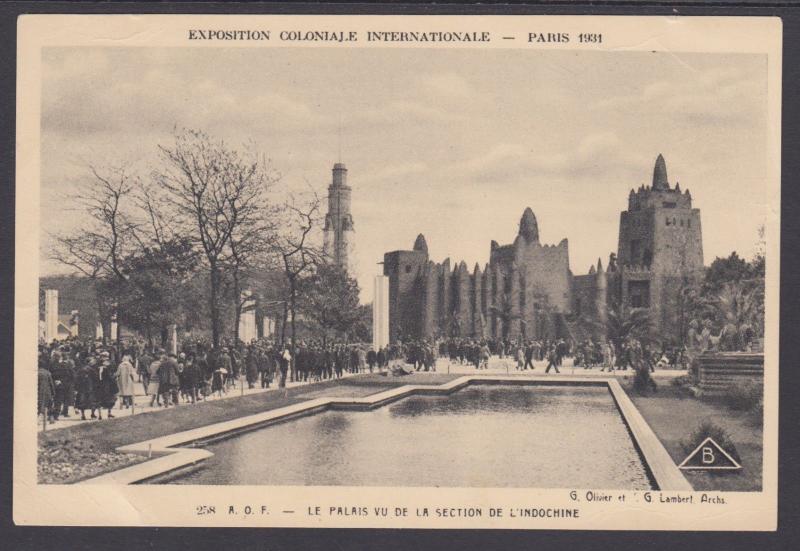 France Sc 258 on 1931 Paris International Colonial Expostion Real Photo PPC