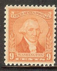 #714 Washington 9c Mint Never Hinged B-day Bicentennial