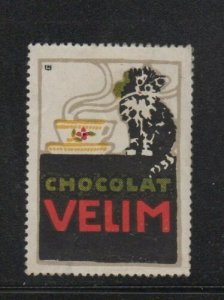 Czechoslovakia - Velim Brand Chocolate Advertising Stamp, Cat - MH OG 