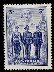 AUSTRALIA GVI SG198, 3d blue, M MINT. Cat £18.