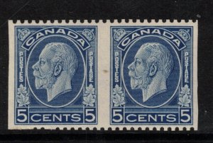 Canada #199a Very Fine Never Hinged Imperf Pair Few Unpunched Perfs & Gum Glaze 