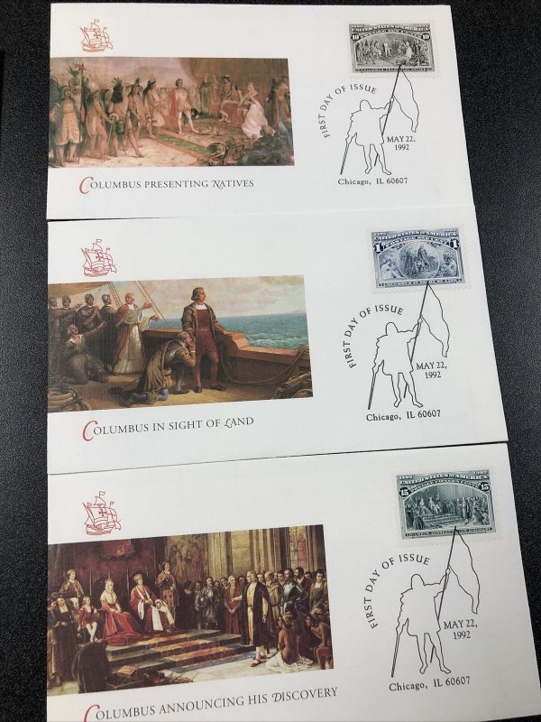1992 Columbus Souvenir Sheets Set Of 6 First Day Cover ( 16 Covers )